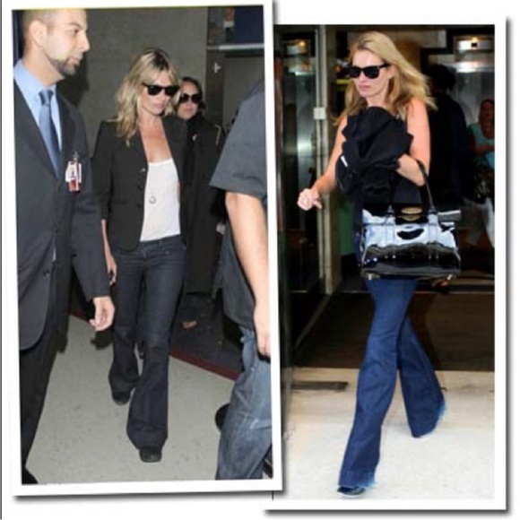 Vintage J Brand Pure Lovestory Dark Wash Flare Bell Bottom Jeans Size 27 - Picture 3 of 13